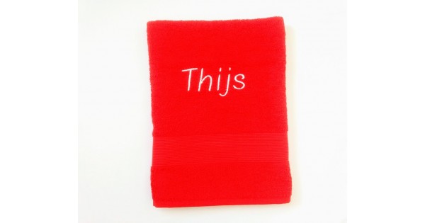 Handdoek (50 cm x 100 cm) Clarysse Viva rood