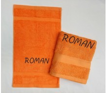 2-delige handdoekenset Jules Clarysse oranje